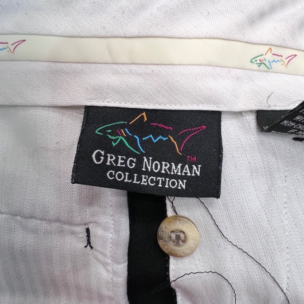 Greg Norman Collection Mens Black Pleated Golf Shorts Size 38 Embroidered Shark - Picture 3 of 14